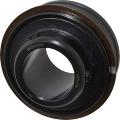 Browning - 1" ID x 2.0472" OD, 2,801 Lb Dynamic Capacity, ER Style Insert Bearing - 52100 Steel Insert, 3/4" Race Width, 1,651 Lb Static Capacity - Eagle Tool & Supply