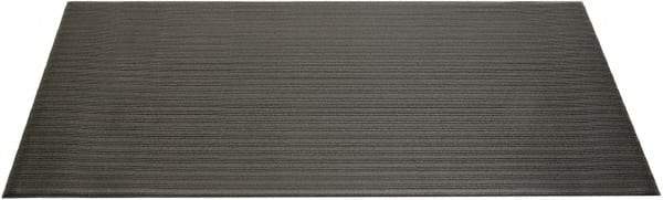 Ability One - 5' Long x 3' Wide, Dry Environment, Anti-Fatigue Matting - Black, Vinyl with Vinyl Sponge Base, Beveled - Eagle Tool & Supply