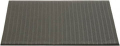 Ability One - 3' Long x 2' Wide, Dry Environment, Anti-Fatigue Matting - Black, Vinyl with Vinyl Sponge Base, Beveled - Eagle Tool & Supply