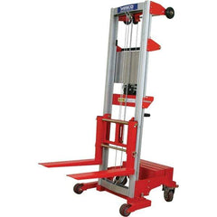 Wesco Industrial Products - 400 Lb Capacity, 120" Lift Height, Hand Winch Manually Operated Lift - Eagle Tool & Supply