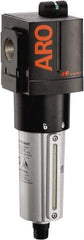 ARO/Ingersoll-Rand - 1" Port Coalescing Filter - Metal Bowl, Automatic Drain, 250 Max psi, 0.3 Micron Rating, 3.543" Long x 3.858" Wide x 9.315" High - Eagle Tool & Supply