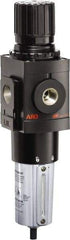 ARO/Ingersoll-Rand - 1" NPT Port Heavy Duty 1 Piece Filter/Regulator FRL Unit - Metal Bowl, 250 SCFM, 250 Max psi, 13.642" High x 4.091" Long, Manual Drain - Eagle Tool & Supply
