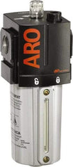 ARO/Ingersoll-Rand - 1/2" NPT, 250 Max psi Standard Modular Lubricator - Metal Bowl with Sight Glass, Aluminum Body, 156 CFM, 175°F Max Temp, 2.76" Long x 2.87" Wide x 7.165" High - Eagle Tool & Supply