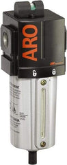 ARO/Ingersoll-Rand - 1/2" Port Coalescing Filter - Metal Bowl, Automatic Drain, 250 Max psi, 0.3 Micron Rating, 2.756" Long x 2.874" Wide x 8.583" High - Eagle Tool & Supply