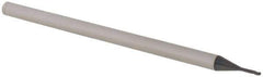 Accupro - 0.03" Diam, 0.045" LOC, 3 Flute Solid Carbide Ball End Mill - AlTiN Finish, Single End, 2-1/2" OAL, 1/8" Shank Diam, Spiral Flute - Eagle Tool & Supply