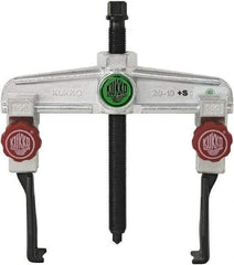 KUKKO - 2 Jaw, 1-7/16" to 3-9/16" Spread, 5 Ton Capacity, Reversible Puller - 3.94" Reach, 7-3/4" Long, For Gears, Bearings, Pulleys, Bushings, Seals - Eagle Tool & Supply
