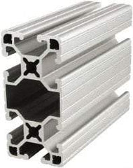 80/20 Inc. - 145 Inches Long x 1-1/2 Inches Wide x 3 Inches High, T Slotted Aluminum Extrusion - 1.3396 Square Inches, Clear Anodized Finish - Eagle Tool & Supply