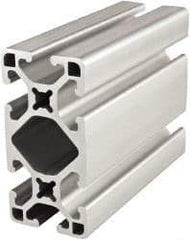 80/20 Inc. - 145 Inches Long x 1-1/2 Inches Wide x 3 Inches High, T Slotted Aluminum Extrusion - 1.695 Square Inches, Clear Anodized Finish - Eagle Tool & Supply