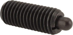 Vlier - 5/8-11, 1-1/2" Thread Length, 5/16" Plunger Projection, Steel Threaded Spring Plunger - 0.308 - 0.31" Max Plunger Diam, 1-1/2" Plunger Length, 10.5 Lb Init End Force, 25.5 Lb Final End Force - Eagle Tool & Supply