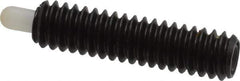 Vlier - 1/4-20, 1" Thread Length, 3/16" Plunger Projection, Steel Threaded Spring Plunger - 0.116 - 0.118" Max Plunger Diam, 1" Plunger Length, 3 Lb Init End Force, 13 Lb Final End Force - Eagle Tool & Supply
