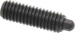 Vlier - 3/8-16, 1-1/8" Thread Length, 3/16" Plunger Projection, Steel Threaded Spring Plunger - 3/16 (Hex)" Max Plunger Diam, 1-1/8" Plunger Length, 2.8 Lb Init End Force, 7.2 Lb Final End Force, 3/16" Hex - Eagle Tool & Supply