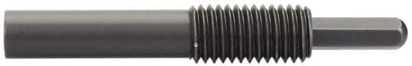 Vlier - 5/8-11, 1-1/4" Thread Length, 1" Plunger Projection, Steel Threaded Spring Plunger - 0.3100 (Hex)" Max Plunger Diam, Long, 4.37" Plunger Length, 4 Lb Init End Force, 20 Lb Final End Force, 0.31" Hex - Eagle Tool & Supply