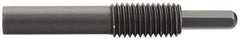 Vlier - 5/8-11, 1-1/4" Thread Length, 1" Plunger Projection, Steel Threaded Spring Plunger - 0.3100 (Hex)" Max Plunger Diam, Long, 4.37" Plunger Length, 4 Lb Init End Force, 20 Lb Final End Force, 0.31" Hex - Eagle Tool & Supply