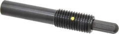 Vlier - 3/4-10, 1-1/2" Thread Length, 1" Plunger Projection, Steel Threaded Spring Plunger - 0.3800 (Hex)" Max Plunger Diam, Long, 5.25" Plunger Length, 4 Lb Init End Force, 35 Lb Final End Force, 0.38" Hex - Eagle Tool & Supply