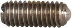 Vlier - M6x1.0, 3.5mm Ball Diam, 14mm Body Length, 1mm Max Ball Reach, Threaded Ball Plunger - Stainless Steel Body, Stainless Steel Ball, 2.02 Lb Initial End Force, 2.92 Lb Final End Force, Locking Element - Eagle Tool & Supply