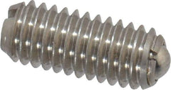 Vlier - M6x1.0, 3.5mm Ball Diam, 14mm Body Length, 1mm Max Ball Reach, Threaded Ball Plunger - Stainless Steel Body, Stainless Steel Ball, 0.45 Lb Initial End Force, 1.35 Lb Final End Force - Eagle Tool & Supply