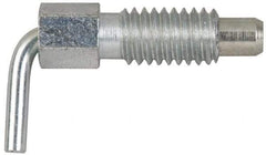 Vlier - 5/8-11, 1.07" Thread Length, 0.38" Plunger Diam, 0.75 Lb Init to 2.5 Lb Final End Force, Stainless Steel L Handle Plunger - 1.88" Body Length, 1-1/4" Length Under Head, 1/2" Plunger Projection - Eagle Tool & Supply