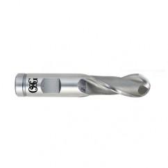 3/8" Dia. - 2-1/2" OAL - VC10-Ball End HP End Mill-2 FL - Eagle Tool & Supply
