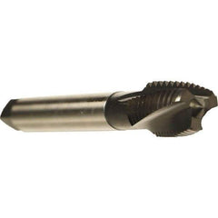 Emuge - M24x3.00 Metric 3 Flute 6HX Plug Spiral Flute Tap - Cobalt, Oxide Finish, 160mm OAL, Left Hand Flute, Right Hand Thread, Series Rekord C - Eagle Tool & Supply