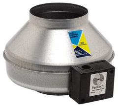 Fantech - 6" Diam, 0.68 Amp, 120 Volt Duct Fan - 303 CFM, 2,700 RPM, 0.109 hp, Variable Speed - Eagle Tool & Supply