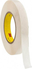 3M - 36 Yd Rubber Adhesive Double Sided Tape - 9 mil Thick, Polyethylene Film Liner - Eagle Tool & Supply