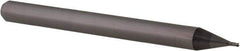 Accupro - 0.022", 0.033" LOC, 1/8" Shank Diam, 1-1/2" OAL, 4 Flute, Solid Carbide Square End Mill - Single End, Uncoated, Spiral Flute, 30° Helix, Centercutting, Right Hand Cut, Right Hand Flute, Series Miniature - Eagle Tool & Supply
