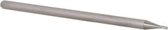 Accupro - 0.035", 0.052" LOC, 1/8" Shank Diam, 2-1/2" OAL, 3 Flute, Solid Carbide Square End Mill - Single End, Uncoated, Spiral Flute, 30° Helix, Centercutting, Right Hand Cut, Right Hand Flute, Series Miniature - Eagle Tool & Supply