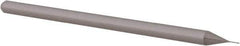 Accupro - 0.01", 0.08" LOC, 1/8" Shank Diam, 2-1/2" OAL, 3 Flute, Solid Carbide Square End Mill - Single End, Uncoated, Spiral Flute, 30° Helix, Centercutting, Right Hand Cut, Right Hand Flute, Series Miniature - Eagle Tool & Supply