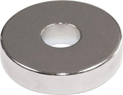 Mag-Mate - 3/8" Diam, 0.1" Cup Height, 0.1" Overall Height, 4 Lb Average Pull Force, 4 Lb Max Pull Force, Neodymium Rare Earth Cup Magnet - Through Hole Style, 0.136" Cup ID - Eagle Tool & Supply