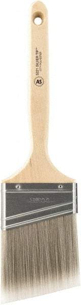 Wooster Brush - 3" Angled Synthetic Sash Brush - 2-15/16" Bristle Length, 7.13" Wood Fluted Handle - Eagle Tool & Supply