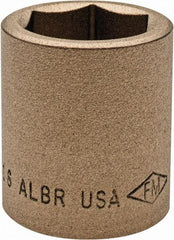 Ampco - 15/16", 1/2" Drive, Standard Hand Socket - 6 Points, 1-1/2" OAL, Aluminum Bronze - Eagle Tool & Supply