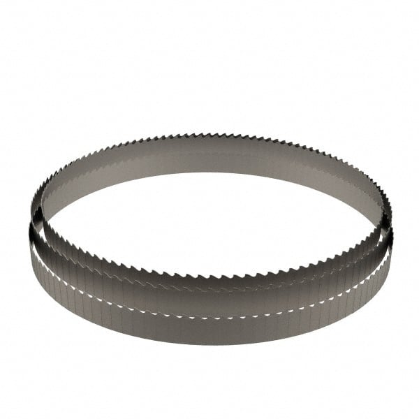 Welded Bandsaw Blade: 13' 2″ Long, 1″ Wide, 0.035″ Thick, 6 to 10 TPI Bi-Metal, Toothed Edge