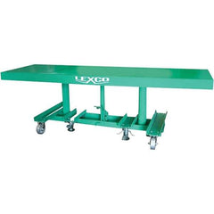 Wesco Industrial Products - 2,000 Lb Capacity Manual Hydraulic Post Lift Table - 30" to 48" Lift Height, 60" Platform Length x 30" Platform Width - Eagle Tool & Supply