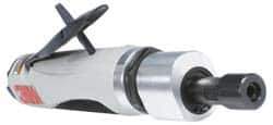 3M - 1/4" Collet, Straight Handle, Air Straight Die Grinder - 12,000 RPM, Directional Exhaust, 35 CFM, 1 hp, 90 psi, 1/4 NPT Inlet - Eagle Tool & Supply