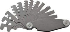 Value Collection - 12 Leaf, 2 to 20mm Pitch Range, Screw Pitch Gage - 30° Thread Angle - Eagle Tool & Supply