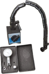Value Collection - 0.0005" Graduation, 0-15-0 Dial Reading, Indicator & Base Kit - 1-1/4" Dial Diam - Eagle Tool & Supply