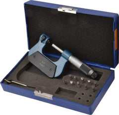 Value Collection - 0 to 1" Range, Mechanical Screw Thread Micrometer - Ratchet-Friction Thimble, 0.001" Graduation - Eagle Tool & Supply