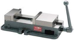 Wilton - 8" Jaw Width, 7-1/2" Jaw Opening Capacity, Horizontal Stationary Machine Vise - Manual Operation, 1 Station, 28" Long x 11" High x 2-1/2" Deep, 2-1/4" Jaw Height, 85,000 psi Max Clamp Force, Ductile Alloy - Eagle Tool & Supply