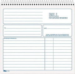 TOPS - 50 Sheet, 8-1/2 x 7-3/4", Service Invoices - White - Eagle Tool & Supply