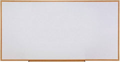UNIVERSAL - 48" High x 96" Wide Erasable Melamine Marker Boards - Fiberboard Frame, 1" Deep, Includes Mounting Kit - Eagle Tool & Supply