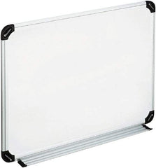 UNIVERSAL - 18" High x 24" Wide Erasable Melamine Marker Boards - Aluminum/Plastic Frame, 25.8" Deep, Includes Accessory Tray/Rail & Mounting Kit - Eagle Tool & Supply