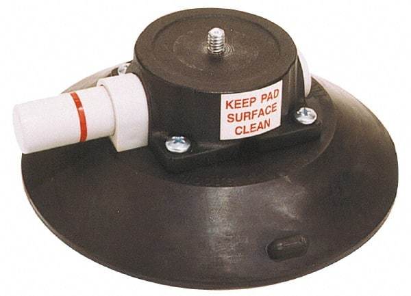 Woods Power-Grip - 70 Lb. Capacity Vacuum Mount Lifter - 6 Inch Diameter Aluminum Cup and 1/4-20 x 1/4 Inch Length Stud Mount - Eagle Tool & Supply