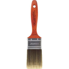 Wooster Brush - 2" Flat Nylon/Polyester Varnish Brush - 2-11/16" Bristle Length, 5-1/2" Wood Beavertail Handle - Eagle Tool & Supply