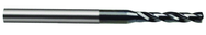 2.50mm Dia. - Carbide Micro 5xD Drill-118° Point-Coolant Thru-TiAlN - Eagle Tool & Supply