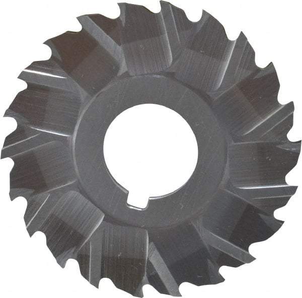 Controx - 2" Blade Diam x 1/16" Blade Thickness, 5/8" Hole, 22 Teeth, Cobalt Side Chip Saw - Staggered Tooth, Arbor Connection, Right Hand Cut, Uncoated, with Keyway - Eagle Tool & Supply