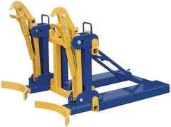 Vestil - 2,000 Lb Load Capacity, 30 & 55 Gal Forklift Drum Handler - 43" Wide x 32" High - Eagle Tool & Supply