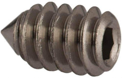 Value Collection - #4-40 UNC, 3/16" OAL, Cone Point Set Screw - Grade Austenitic A2 Stainless Steel, 0.05" Key - Eagle Tool & Supply