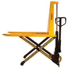 Wesco Industrial Products - 3,000 Lb Capacity Skid Lifter Scissor Lift - 3-1/2" Lift Height, 43" Platform Length x 20" Platform Width - Eagle Tool & Supply