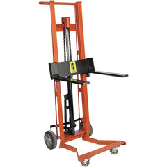 Wesco Industrial Products - 750 Lb Capacity, 40" Lift Height, Hydraulic Platform Base Manually Operated Lift - Eagle Tool & Supply