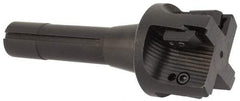 APT - 2-1/4" Cut Diam, 0.65" Max Depth of Cut, 5-7/8" OAL, Indexable Square Shoulder End Mill - TPC 32..., TPG 32., TPU 32. Inserts, R8 90° Lead Angle, Series Tri-Dex - Eagle Tool & Supply